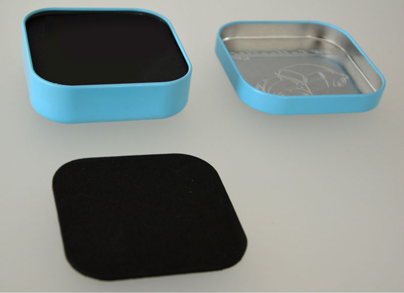 Custom Square Packing Earphone Tin Box